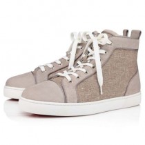Christian Louboutin High-top Louis Orlato Sasso beige Suede Leather