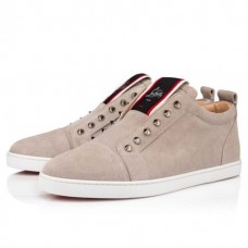 Christian Louboutin Low-top FAV Fique A Vontade Grey Sasso Leather
