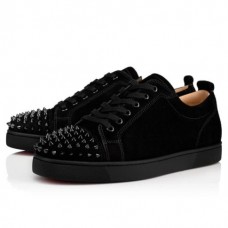 Christian Louboutin Low-top Louis Junior SP Black black Veau Velours Sneaker