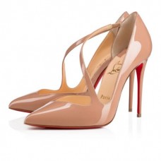 Christian Louboutin Pumps Jumping 100 mm Nude Patent Leather