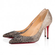 Christian Louboutin Pumps Kate Strass 85 mm Black nude Strass